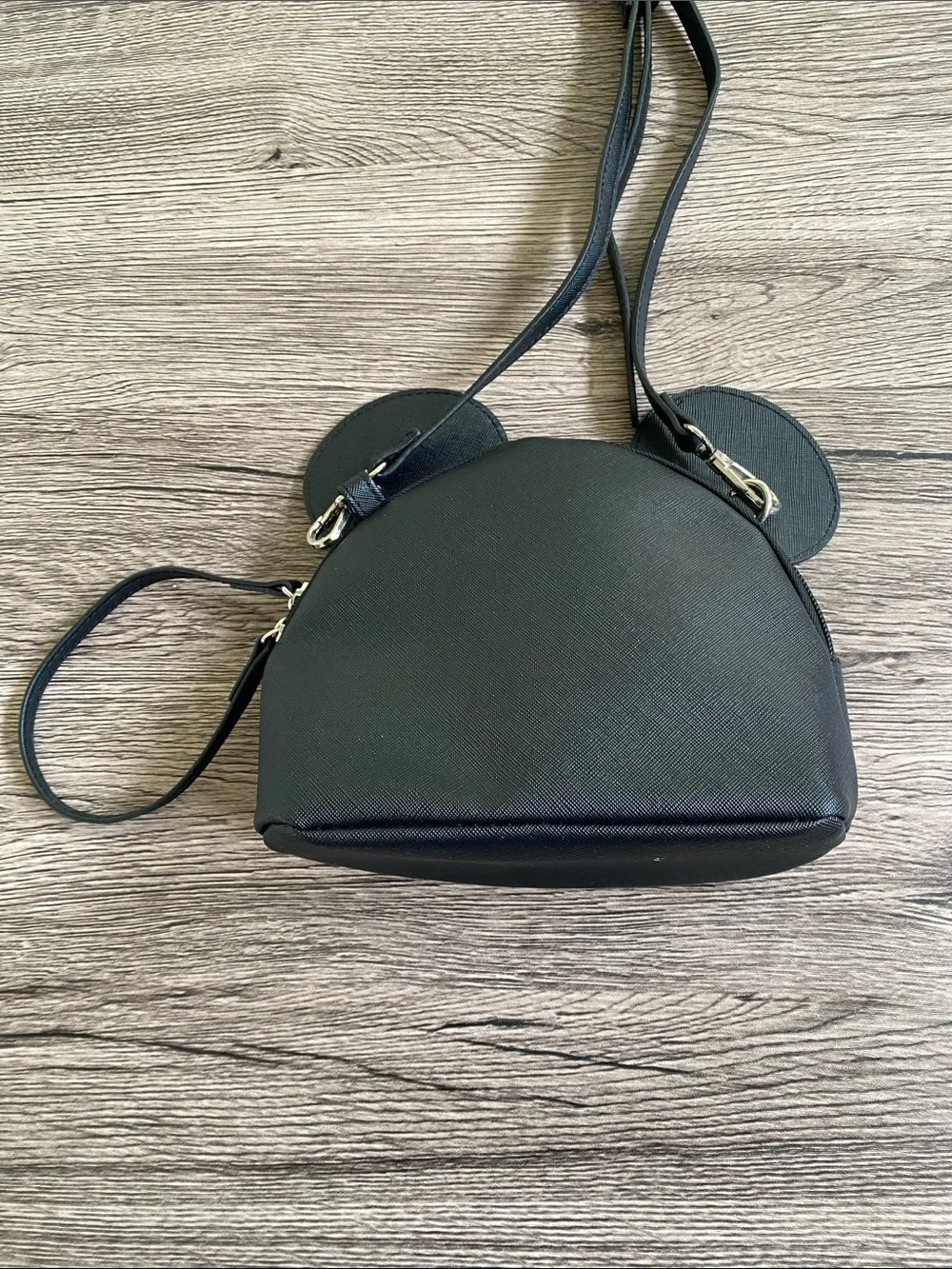 Disney Black and Red Mickey-Ear Kids Crossbody Wristlet Bag